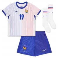 Camiseta Francia Youssouf Fofana #19 Segunda Equipación Replica Eurocopa 2024 para niños mangas cortas (+ Pantalones cortos)